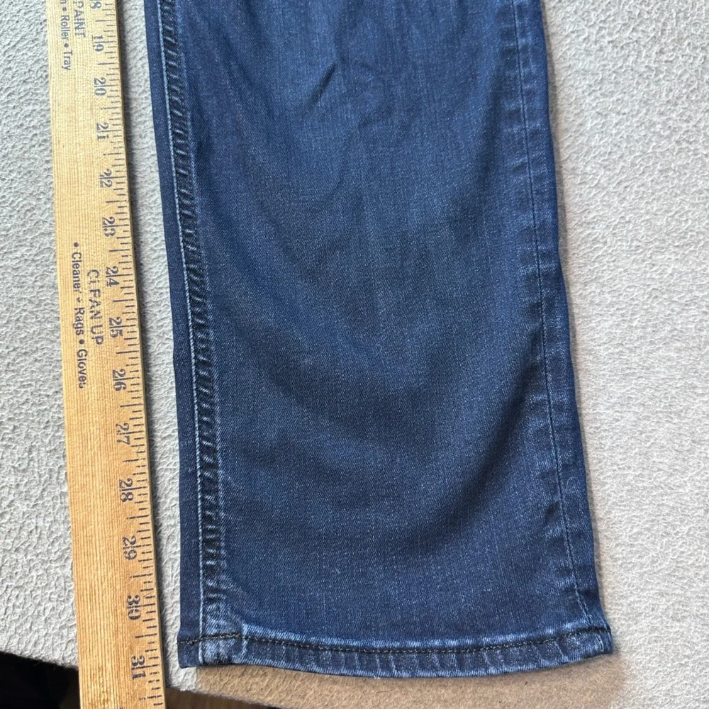 Banana Republic Jeans Mens 35x34 (35x31) Traveler Straight Fit Dark Blue Wash
